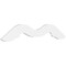 Ekena Millwork Pitch Midway Architectural Grade PVC Gable Pediment, 48"W x 16"H x 1"P (8/12) GPP048X016X100MID - alternate 1